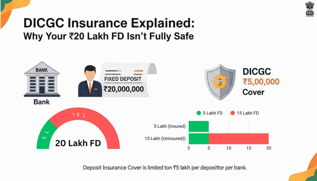 20 lakh fd dicgc security